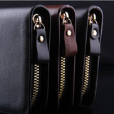 New brand genuine leather men's wallet clutch carteira money bags for men black coffee purse