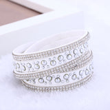 New foreign Aliexpress sell fashion and personality, selling leather hot drilling and multilayer bracelet