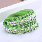 New foreign Aliexpress sell fashion and personality, selling leather hot drilling and multilayer bracelet