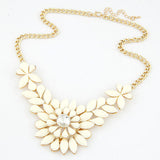 New hot Colar Multilayer Flower Collier rhinestone choker necklace Fashion Sweater chain Statement jewelry for women