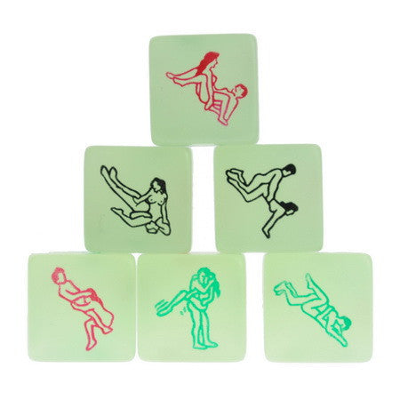 Night Lights Love Dice of Sex Fun Toys, Glow In The Dark Erotic Dice,Noctilucent Sex Dice of Adult game