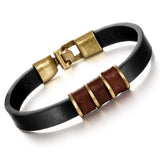 Fashion Trendy Black Leather Man Bracelets Simple Design 21.5cm Anchor Men Jewelry Wholesale Braided Wrap Bracelet