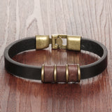 Fashion Trendy Black Leather Man Bracelets Simple Design 21.5cm Anchor Men Jewelry Wholesale Braided Wrap Bracelet