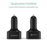 Quick Charge 2.0 Universal USB Fast Car Charger Adapter 35W For Mobile Phones iPhone Samsung Tablet PC 12V/24V