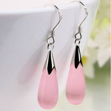 One pair of opal earrings drops new fashion long Drop earrings Sample Jewelry for girl women