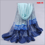 New Special Print Adult Offer Silk Thin Long Design Cotton Scarf Women's Autumn And Winter Bali Yarn Oversized Beach Towel