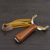 Outdoor Hunting Slingshot Aluminium Alloy Powerful Slingshot Bow Hunting Catapult with Rubber Band