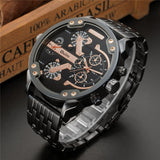 Oversized Men's Watch Luxury Brand Famous Unique Designer Quartz Watch Men Casual Big Watches Male relogio masculino de luxo