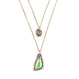 Party Dazzling Multicolor Geometric Triangle Brand Jewelry Pendant Necklace