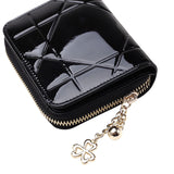 Patent Leather Women Short Wallets Ladies Small Wallet Zipper Roomy Coin Purse Female Credit Card Wallet Purses Money Bag