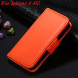 Photo Frame Flip PU Leather Cover Case For Iphone 5 5S 5G 4 4s 4g Carry Wallet With ID Credit Card Slots Stand Holder