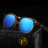Polarized Sunglasses Men Retro Rivet High Quality Polaroid Lens Summer Style Brand Design Unisex Sun Glasses