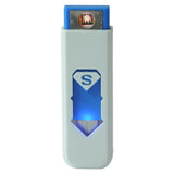 Portable Rechargeable USB Electronic Cigarette Lighters, Tobacco Cigar Flameless Windproof Lighter No Gas