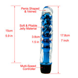 Powerful Multi-Speed Dildo Vibrator, Clear Penis Vibrator, Sex Toys For Women, Free Shipping Sex Products