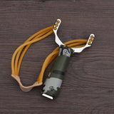 Powerful Sling Shot Aluminium Alloy Slingshot Camouflage Bow Catapult Outdoor Hunting Slingshot