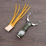 Professional Powerful Slingshot Sling shot Aluminium Alloy Slingshot Catapult Camouflage Bow Outdoor Slingshot Hunting Bow