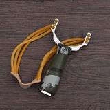 Professional Powerful Slingshot Sling shot Aluminium Alloy Slingshot Catapult Camouflage Bow Outdoor Slingshot Hunting Bow