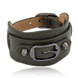 Pulseira Masculina Fashion PU Leather Bracelets & Bangles Belt Buckle Wrap Bracelet for Women Men Jewelry Wristband Pulseras