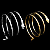 Punk Fashion Coiled Snake Spiral Upper Arm Cuff Armlet Armband Bangle Bracelet