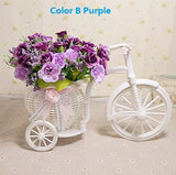 Rattan vase + flowers meters orchid artificial flower set home decoration