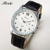 ROOD Sport Watches Military Army men watch luxury brand men watch leather waterproof Brown Black Big Dial Male Clock