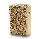 Electronic Skull Lighter USB Lighters & Smoking Accessories No Flame Windproof Rechargeable Fun Gadget Gifts For Man