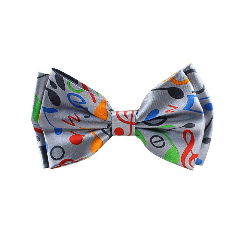 Fashion music Pattern two-layer Bow tie for Men Men's Unisex Tuxedo Dress Bowtie / Butterfly Brand New