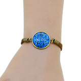 HOT life tree glass Cabochons Bracelet Bangle antique Brown Charms bracelet Wonderful Gift Lobster Clasp women bracelet fashion