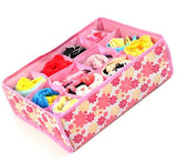 NEW Hot Sale Folding 12 Grid Storage Box For Bra,Underwear,Socks 31*23*11CM Non-Woven Fabric