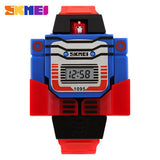 SKMEI Kids LED Digital Children Watch Cartoon Sports Watches Relogio Relojes Robot Transformation Toys Boys Wristwatches