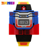 SKMEI Kids LED Digital Children Watch Cartoon Sports Watches Relogio Relojes Robot Transformation Toys Boys Wristwatches