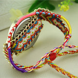 Newest Hot Girls Bracelet Quartz Watch Women Dream Catcher Friendship Women Braid Watches