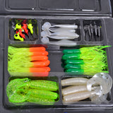 SeaKnight 35 soft bait small 10 lead head hook lure combination set soft fishing lure set soft bait fishing tackle