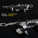 Self-defense Ring Shocker Product Survival Ring Tool Pocket Women Self Defense Ring Stainless Steel Spike + Chaining