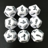 Sexy game gambling adult love romance 12 sided sex dice 2 pieces