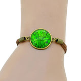 HOT life tree glass Cabochons Bracelet Bangle antique Brown Charms bracelet Wonderful Gift Lobster Clasp women bracelet fashion