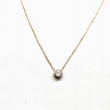Simple gold plated zircon short necklace women necklaces pendants fashion jewelry