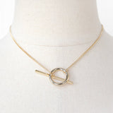 Simple Gold Plated Geometric Round Choker Necklace Women Bijoux New Trendy Jewelry Fine Gift