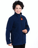 Size L-5XL 2015 Spring Autumn New Fashion Casual Middle-age Women Coat Slim Solid Slim Fleece Fur Thick Warm Turtleneck Jacket