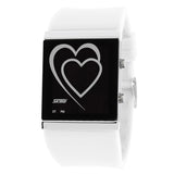 Skmei Ladies Digital Watch Fashion Casual Watches Relogio Masculino Blue LED Silicone Jelly Wristwatches Women Dress Watches
