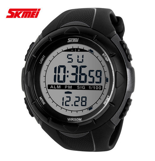 Men Sports Military Watches LED Digital Man Brand Watch, 5ATM Dive Swim Dress Fashion Outdoor Boys Wristwatches