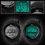 Men Sports Military Watches LED Digital Man Brand Watch, 5ATM Dive Swim Dress Fashion Outdoor Boys Wristwatches