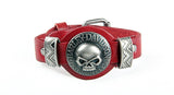 Men Bracelet Jewelry Cool Skull Wristband Bracelet for Women Punk Rock Genuine Leather Bracelets