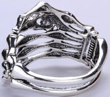 Skull skeleton hand bone bracelet bangle biker gothic halloween jewelry gifts for women