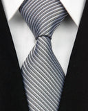 Man Fashion Accessories Striped Jacquard Woven Classic Business Silk Tie Casual Necktie
