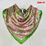 New Arrival Brand Design Satin Big Square Scarf Printed,Women Silk Scarf,China Style Handkerchief