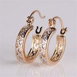 Small Earrings Fashion Classic Hollow Out Round Hoop Earring For Women High Quality Brinco Earings Ladies Jewellery