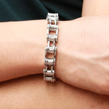 Punk 316L Stainless Steel Bracelet Men Biker Bicycle Motorcycle Chain Men's Bracelets Mens Bracelets & Bangles