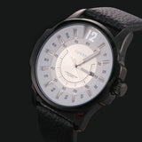 Stainless Steel Dial Sports Watch CURREN 8123 Analog with date Casual Watches Leather Strap quartz wristwatches