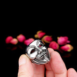 Stainless Steel Ring 2016 New V for Vendetta V Mask Ring Jewelry
